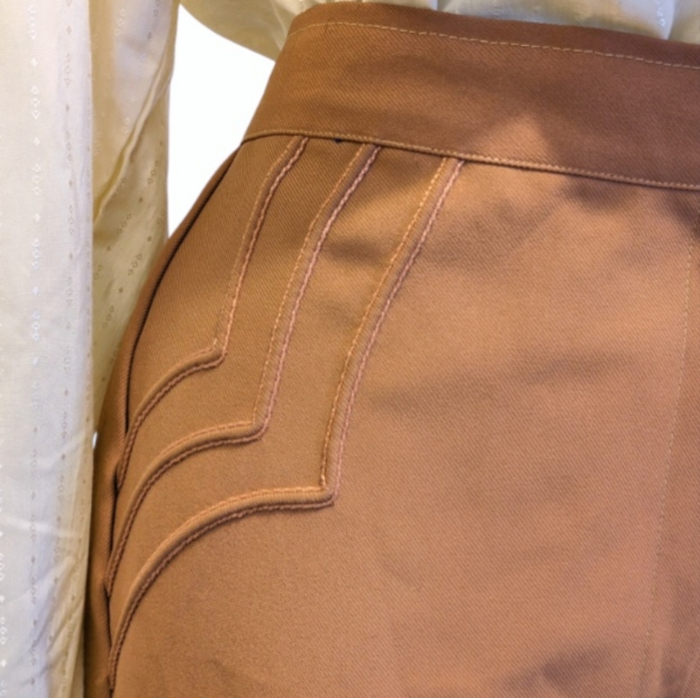 FINAL MARKDOWN Vintage 70s Western Flared Pants  Tall - Picture 3 of 7